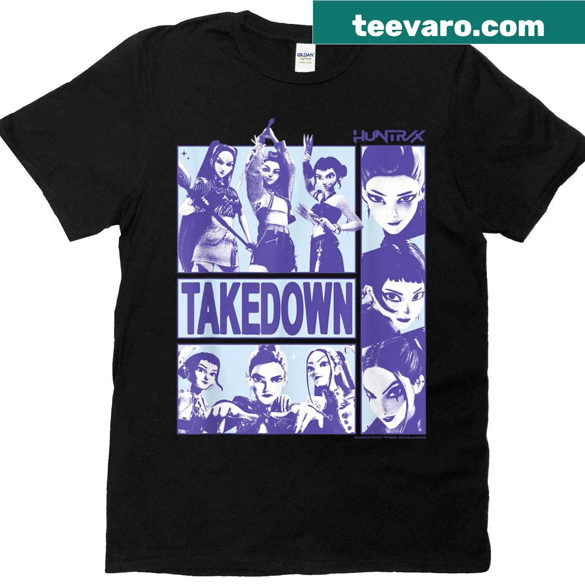 Halloween-themed T-shirt with illustrated panels depicting fun scenes — on a men's t-shirt