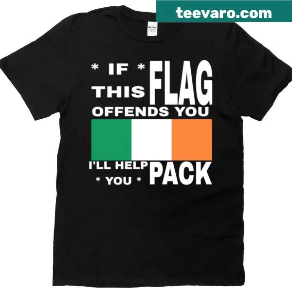 Artistic line-art T-shirt inspired by Ireland