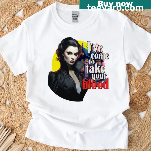 Phlebotomist T-shirt with a humorous blood-taking quote