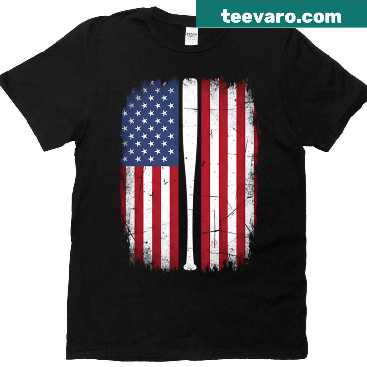Patriotic t-shirt for kids celebrating Fourth of July — on a men's t-shirt