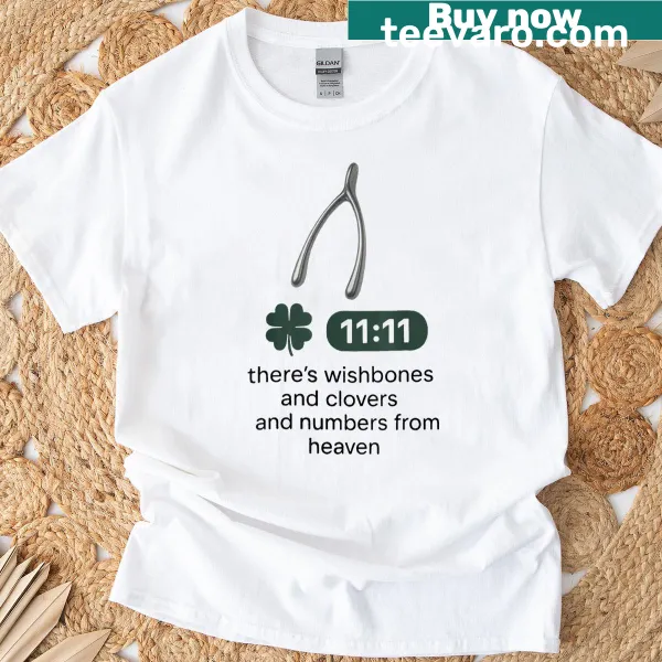 Inspirational lucky charm collage graphic T-shirt