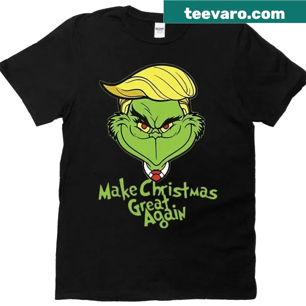 Funny Grinch illustration with humorous text for Christmas