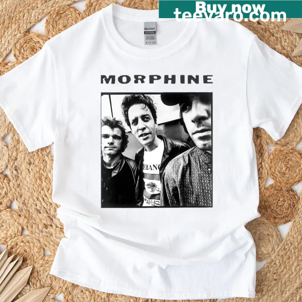 T-shirt honoring the Morphine rock band with an edgy graphic