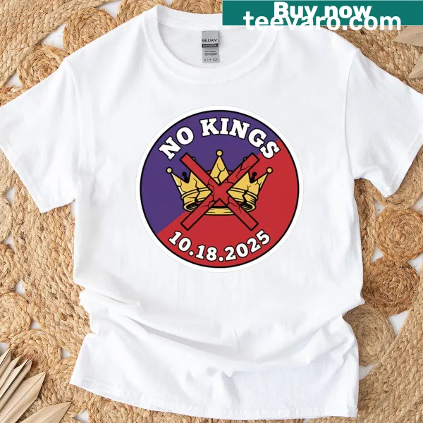 Anti-monarchy slogan t-shirt with bold text design