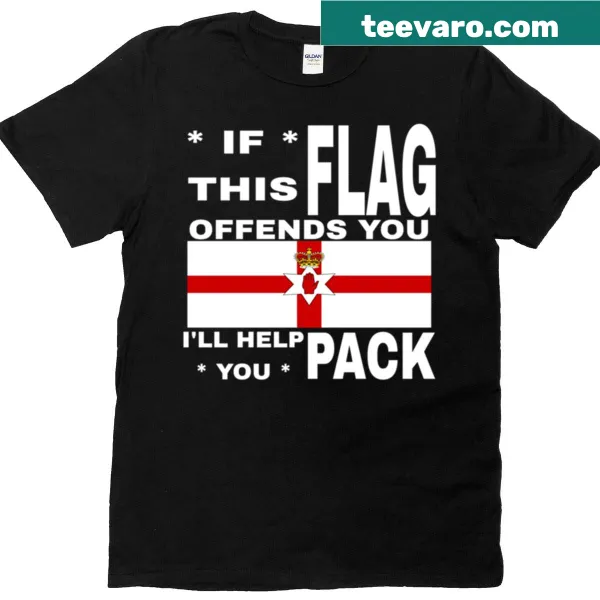 T-shirt featuring Northern Ireland design with Itfoyihyp text