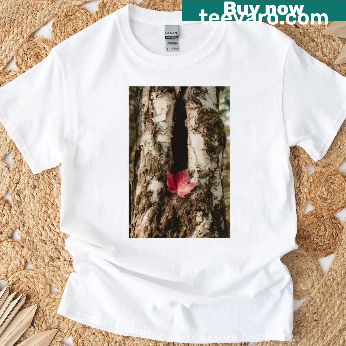 Oversized T-shirt with 'Oh Canada' text design — on a men's t-shirt