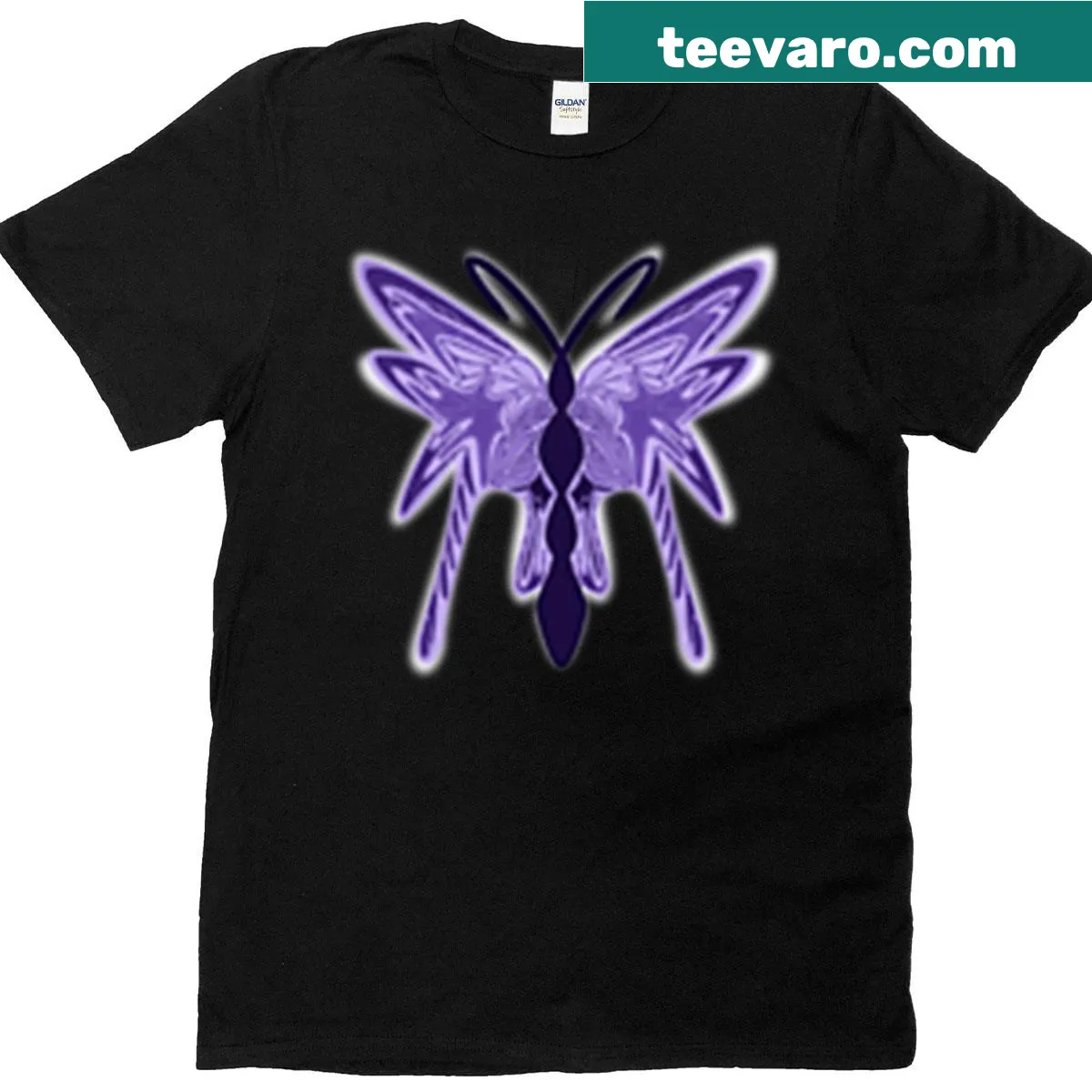 T-shirt illustrating butterflies symbolizing strength and transformation. — on a men's t-shirt