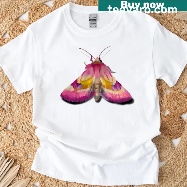 Illustration of Philareta Treitschkii moth on a t-shirt