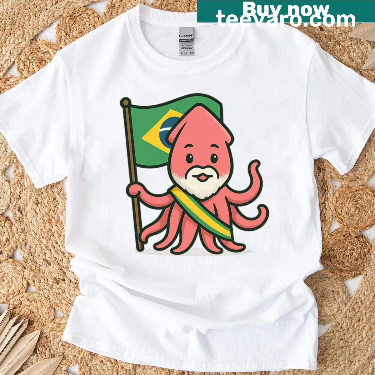 Text design 'President Lula' on t-shirt — on a men's t-shirt