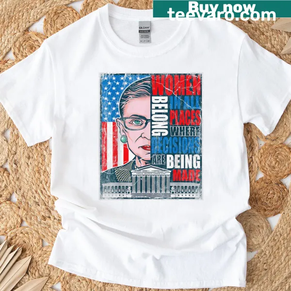 Ruth Bader Ginsburg inspirational quote design t-shirt