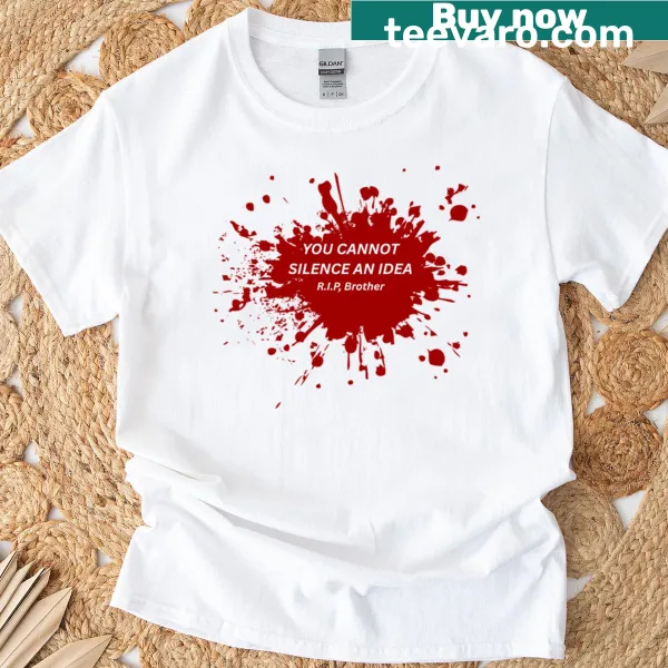 Bold typography on a t-shirt about silent communication