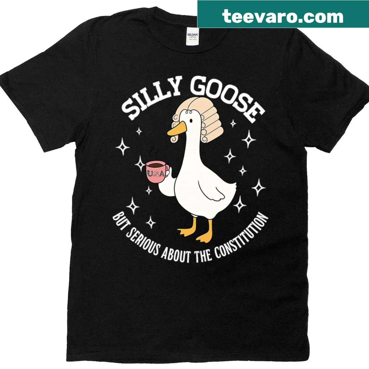Humorous constitutional graphic on a t-shirt — on a men's t-shirt