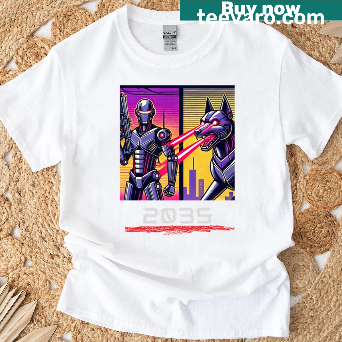 T-shirt featuring SpaceX rocket launch themed illustration — on a men's t-shirt