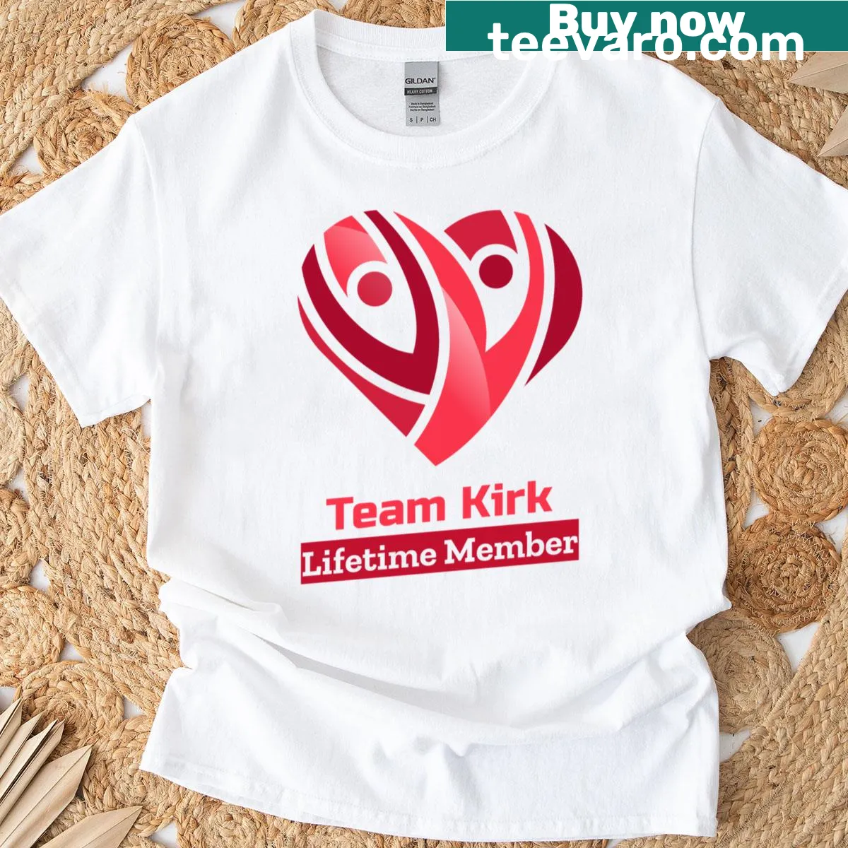 Tribute T-shirt in memory of Charlie Kirk for Team Kirk members — on a men's t-shirt