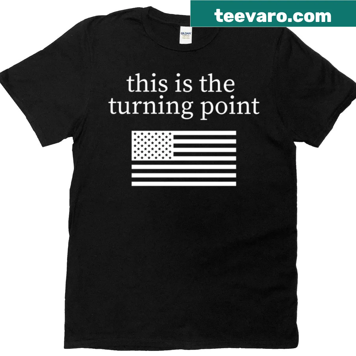 Motivational oversized T-shirt with American themes — on a men's t-shirt