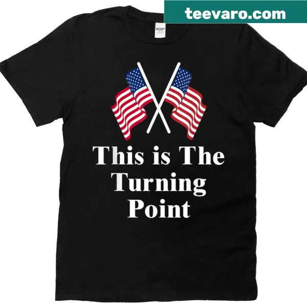 American Flag T-shirt with turning point theme