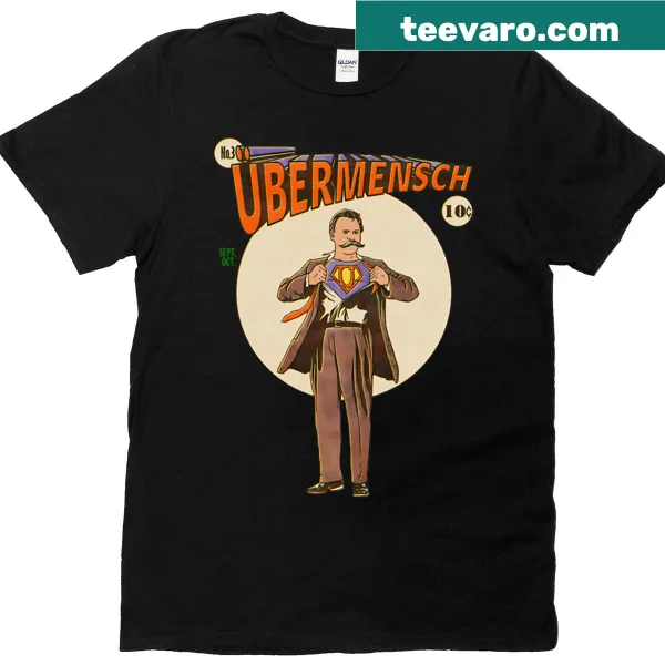 Typographic T-shirt featuring the concept of Ubermensch