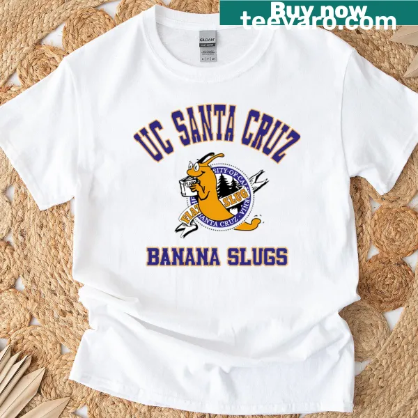Oversized t-shirt featuring the UC Santa Cruz Banana Slugs logo.