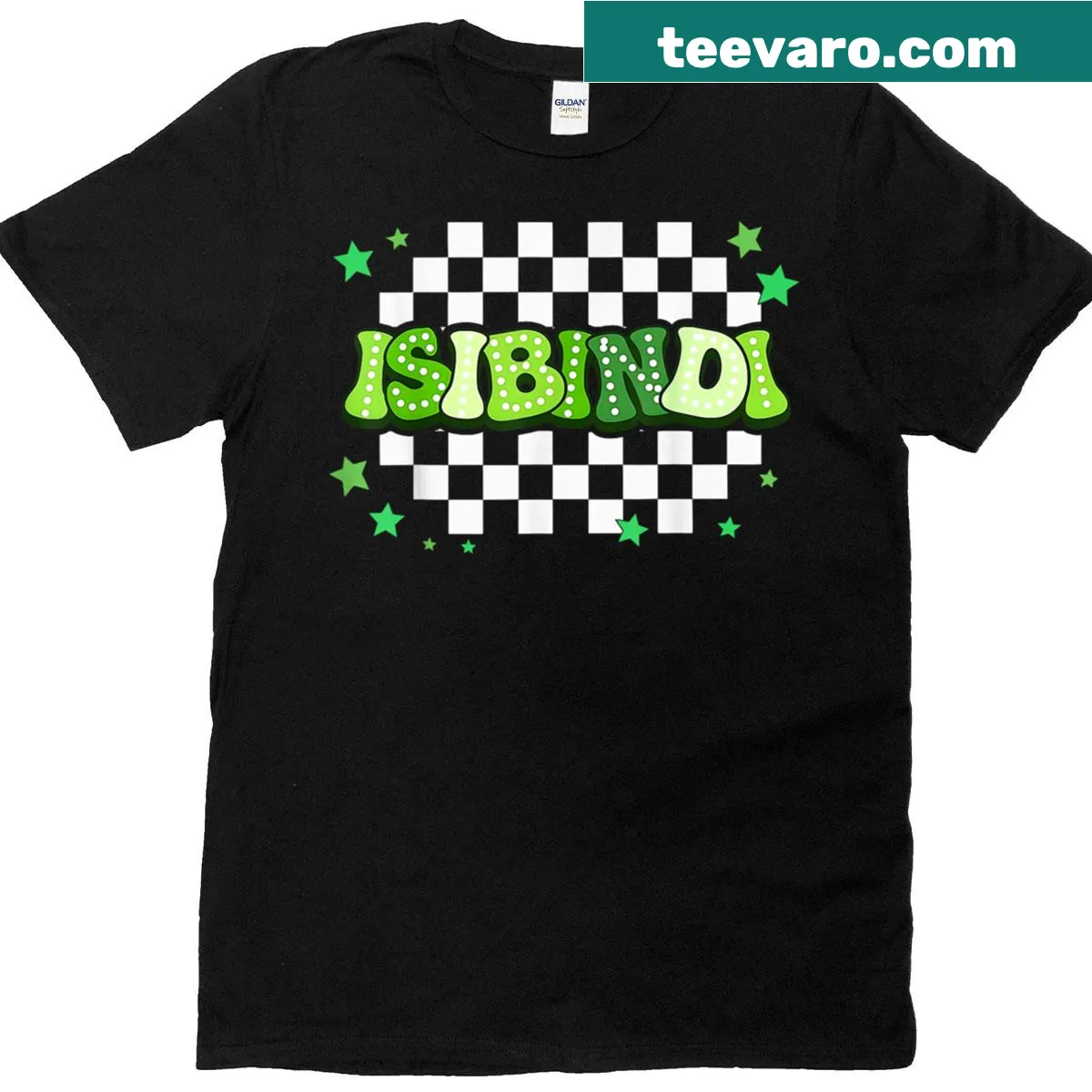 Vintage-style T-shirt featuring the name 'Isibindi' in typography — on a men's t-shirt