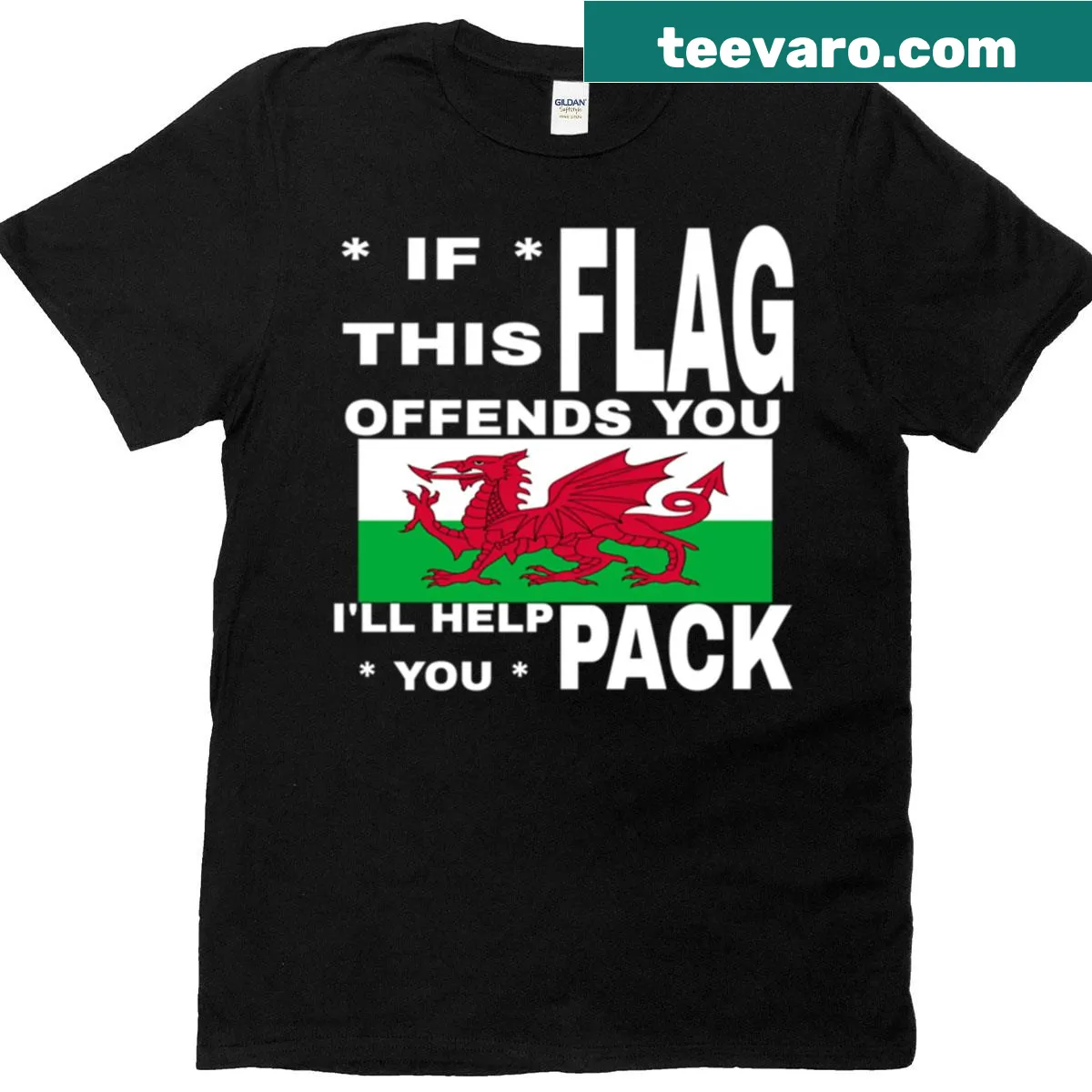 Vintage-distressed T-shirt celebrating the music of Wales — on a men's t-shirt