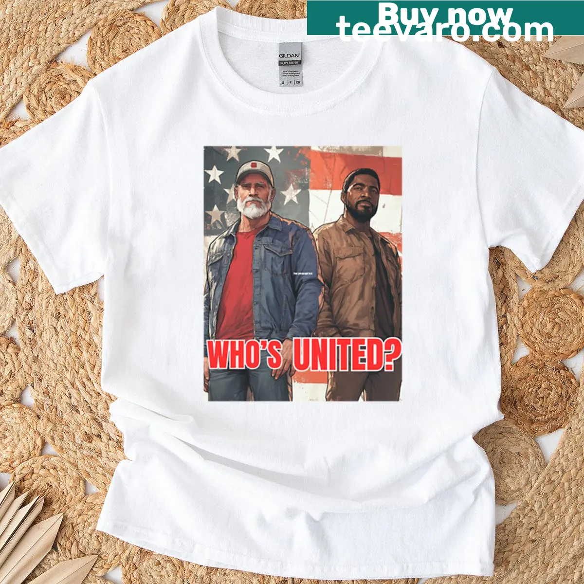 Funny t-shirt with the phrase Whos United — on a men's t-shirt