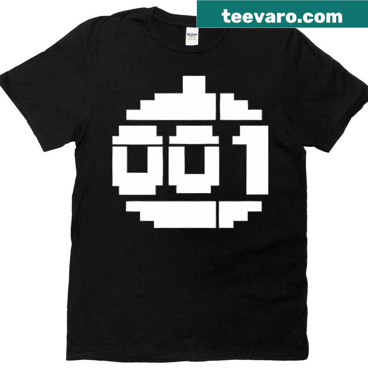 T-shirt featuring 001 Robot from the classic game Paradroid — on a men's t-shirt