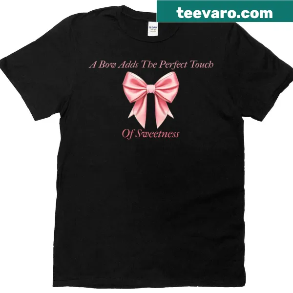 Cute T-shirt featuring a charming bow illustration