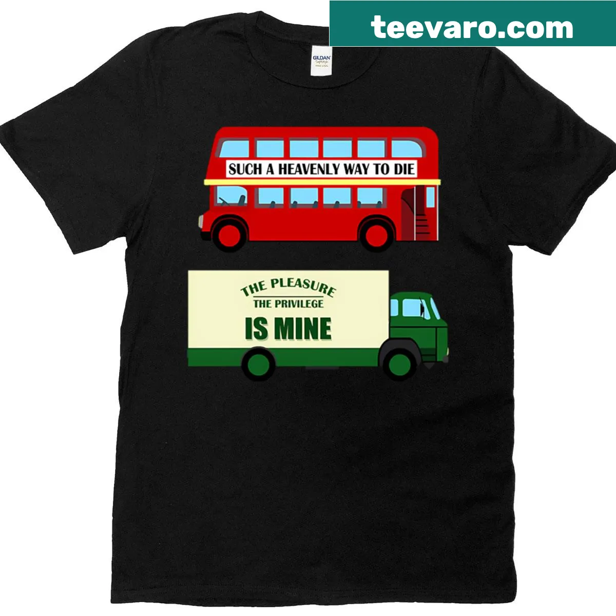 Typographic T-shirt with an inspirational message about a heavenly path — on a men's t-shirt