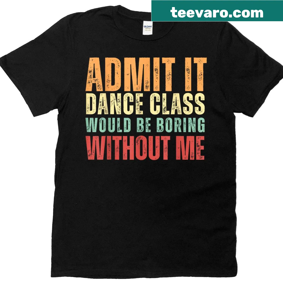 Funny dancer T-shirt with retro design — on a men's t-shirt