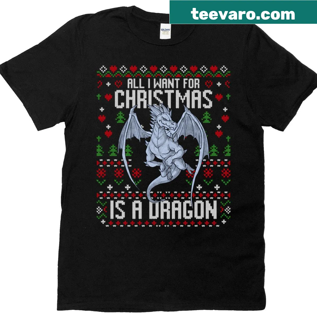 Playful T-shirt featuring a humorous dragon graphic for fantasy fans — on a men's t-shirt