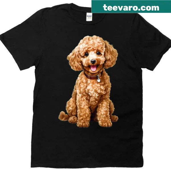 Heartfelt T-shirt for dog lovers featuring a poodle design.