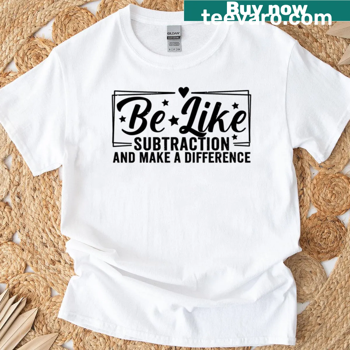 Inspirational math quote T-shirt for teachers with typography design — on a men's t-shirt