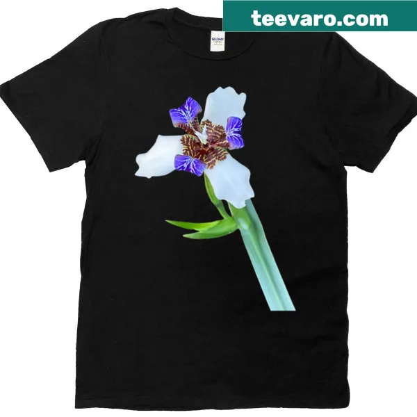 Floral graphic design on T-shirt