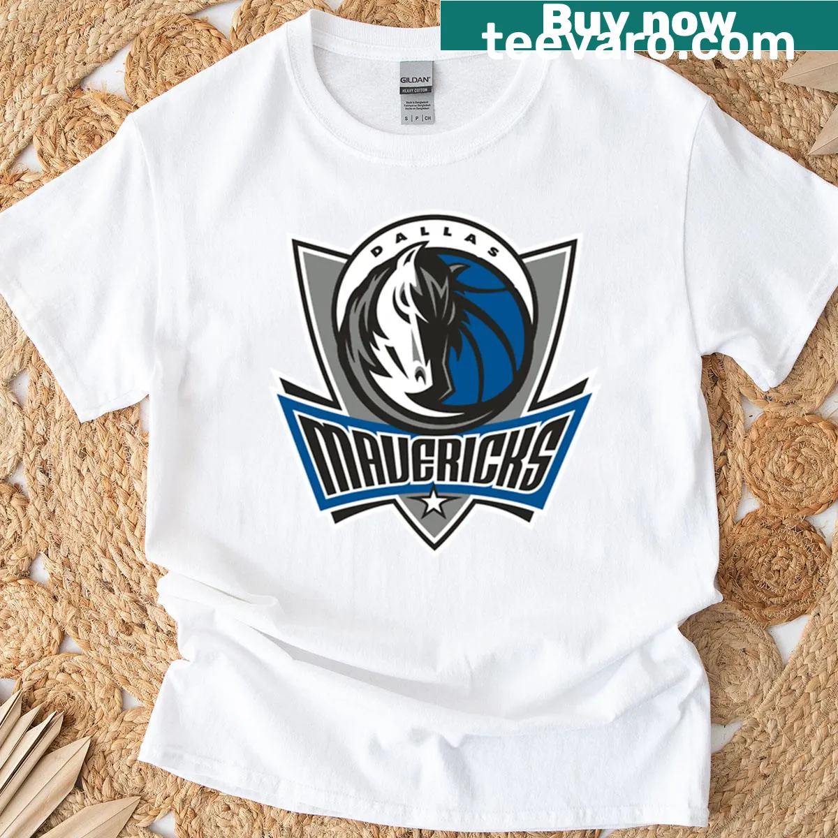 Playful basketball design T-shirt featuring an abstract game scene — on a men's t-shirt