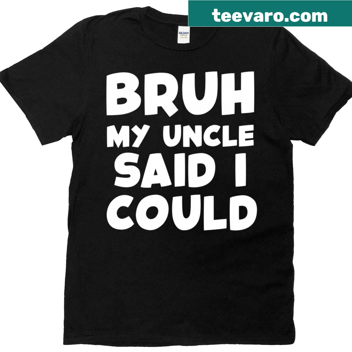 Funny toddler T-shirt with humorous quote about uncles — on a men's t-shirt