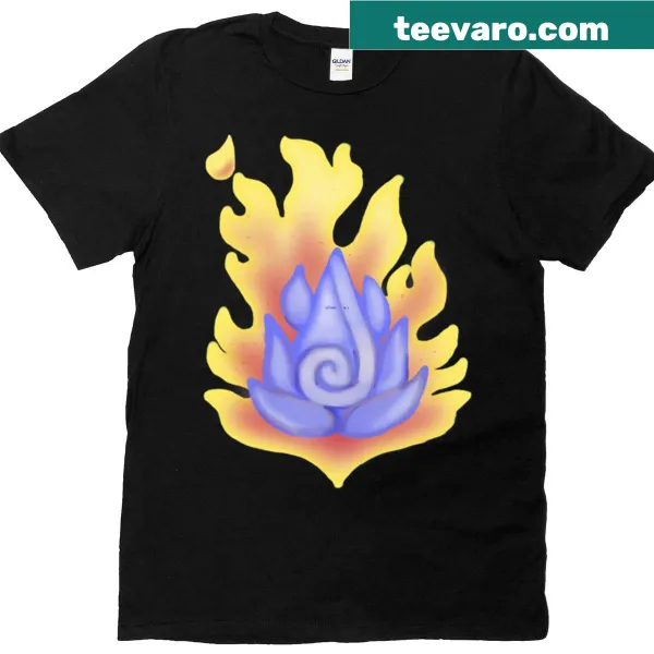 Cintamani stone illustration on a T-shirt, representing mystical energy.