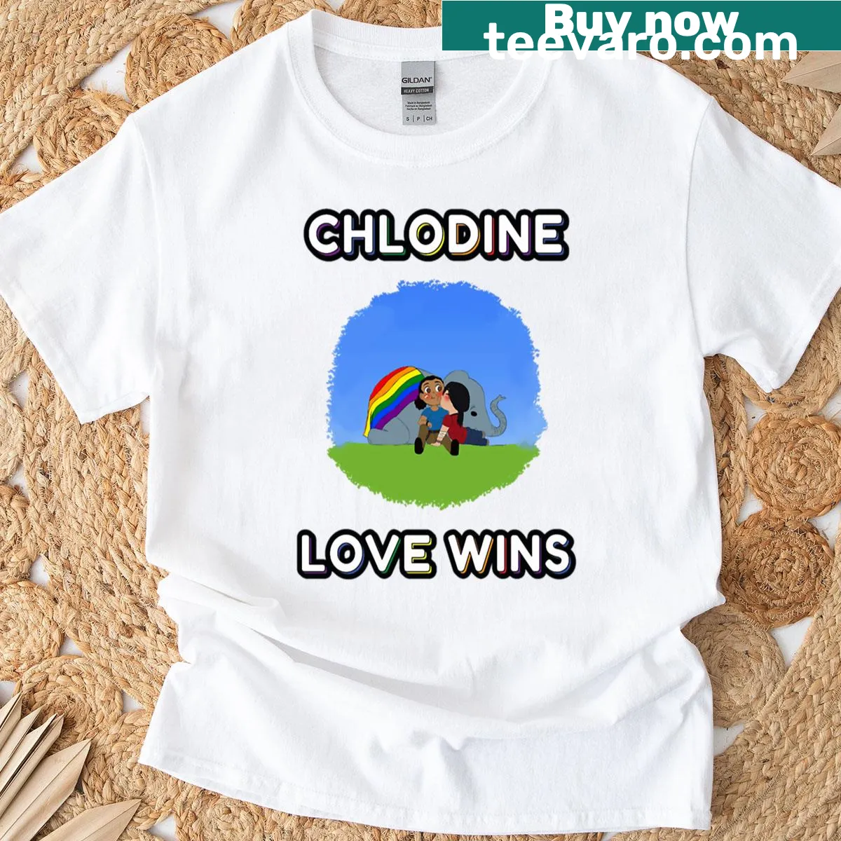 Typography design with 'Love Wins' on Uncharted Character T-shirt — on a men's t-shirt