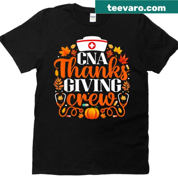 Humorous nursing-themed Thanksgiving graphic on casual tee