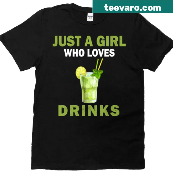 T-shirt with text 'Just A Girl Who Loves Juice Drinks'