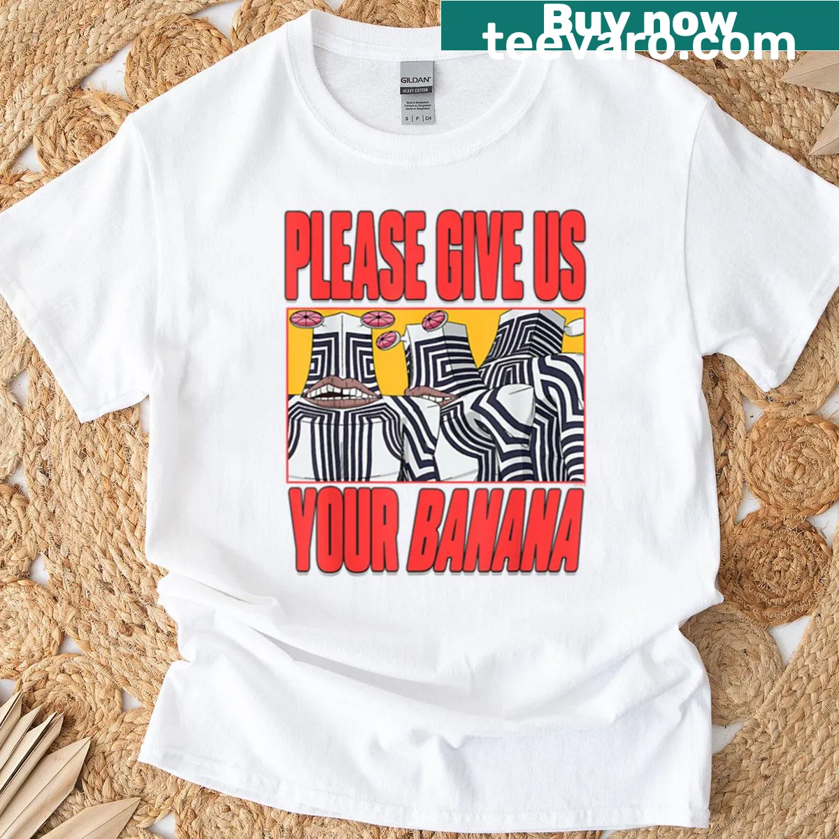 Cartoon Momo Ayase graphic on a boxy anime T-shirt — on a men's t-shirt