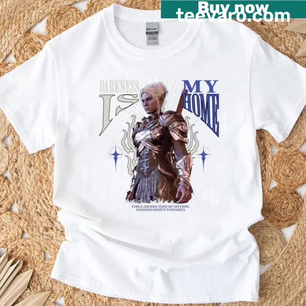 Fantasy themed Minthara graphic on a T-shirt