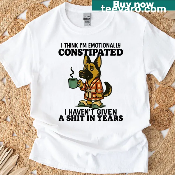 Humorous typography t-shirt expressing emotions of dog ownership