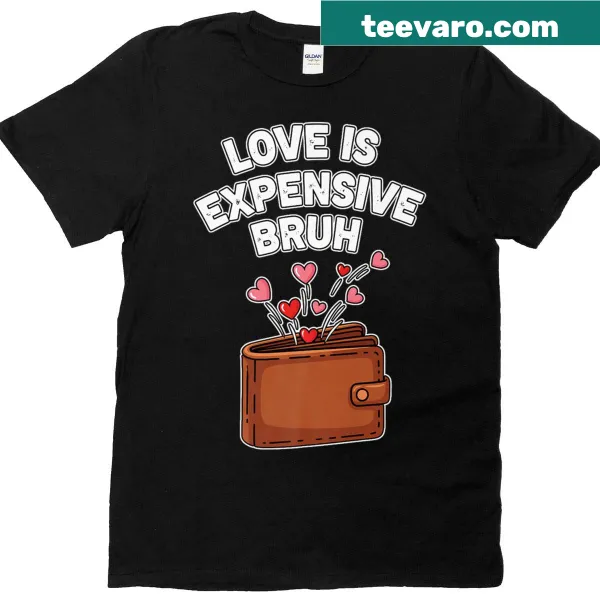 Funny empty wallet graphic for Valentine's Day