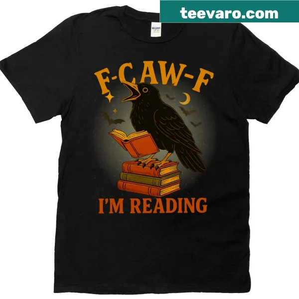 Humorous F Caw F Crow graphic for book lovers