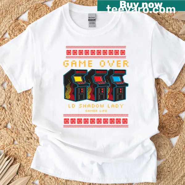 Ld Shadow Lady themed Game Over t-shirt