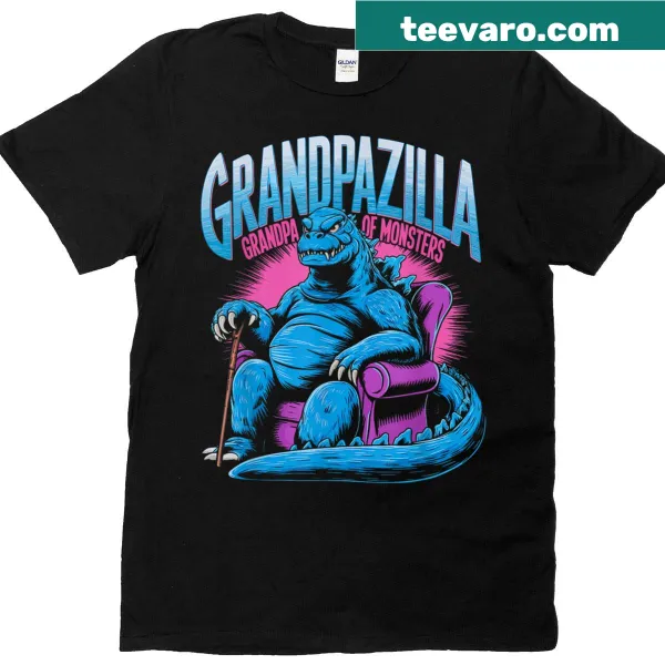 Funny grandpa t-shirt featuring a monster design
