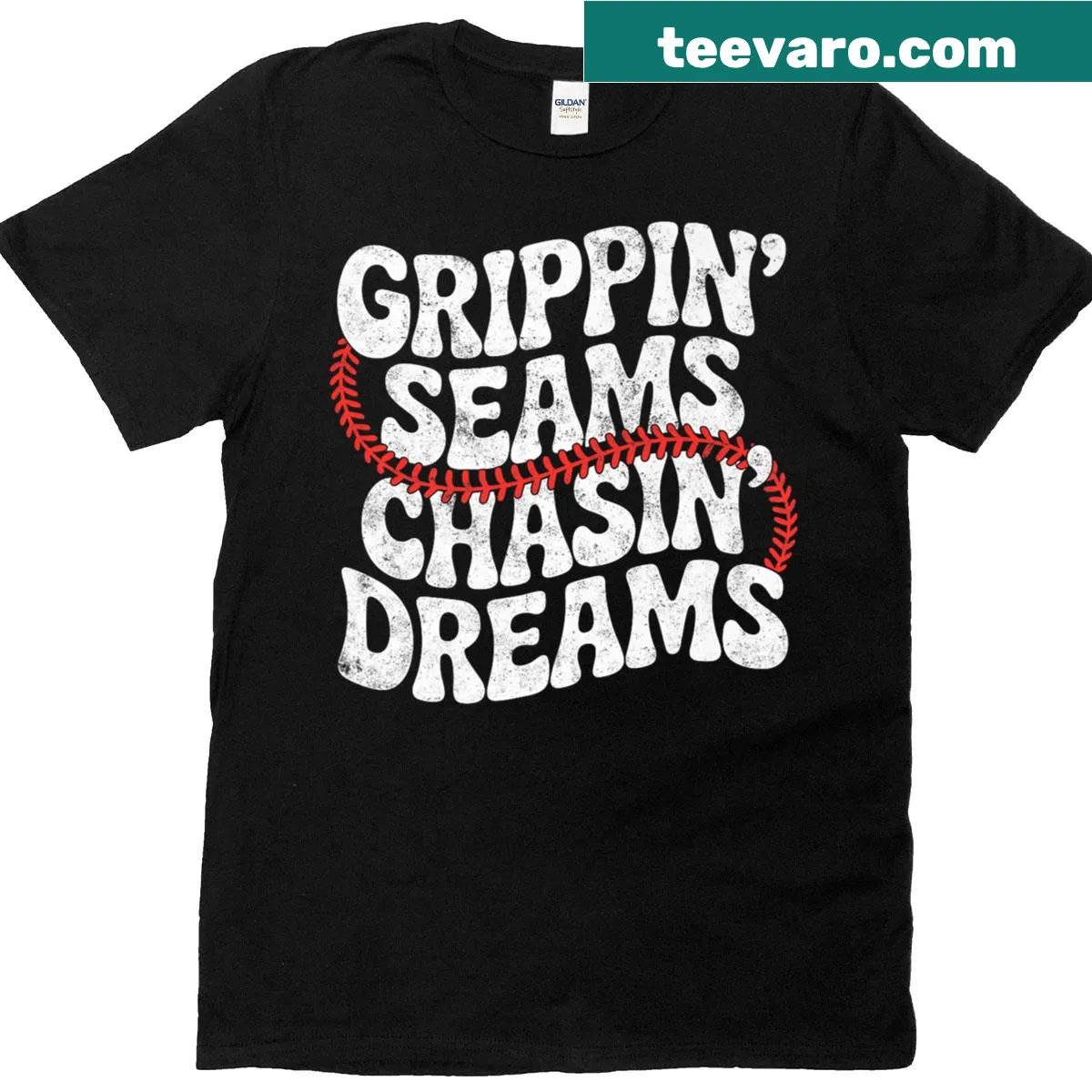 Baseball-themed t-shirt with a humorous slogan — on a men's t-shirt