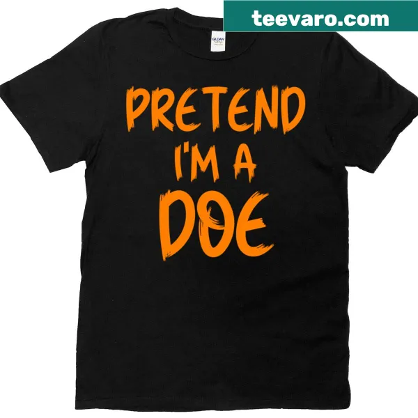 Funny Halloween t-shirt with a cartoon doe and humorous text