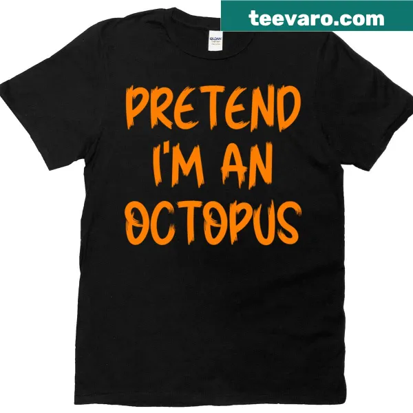 Playful t-shirt for Halloween with octopus costume design