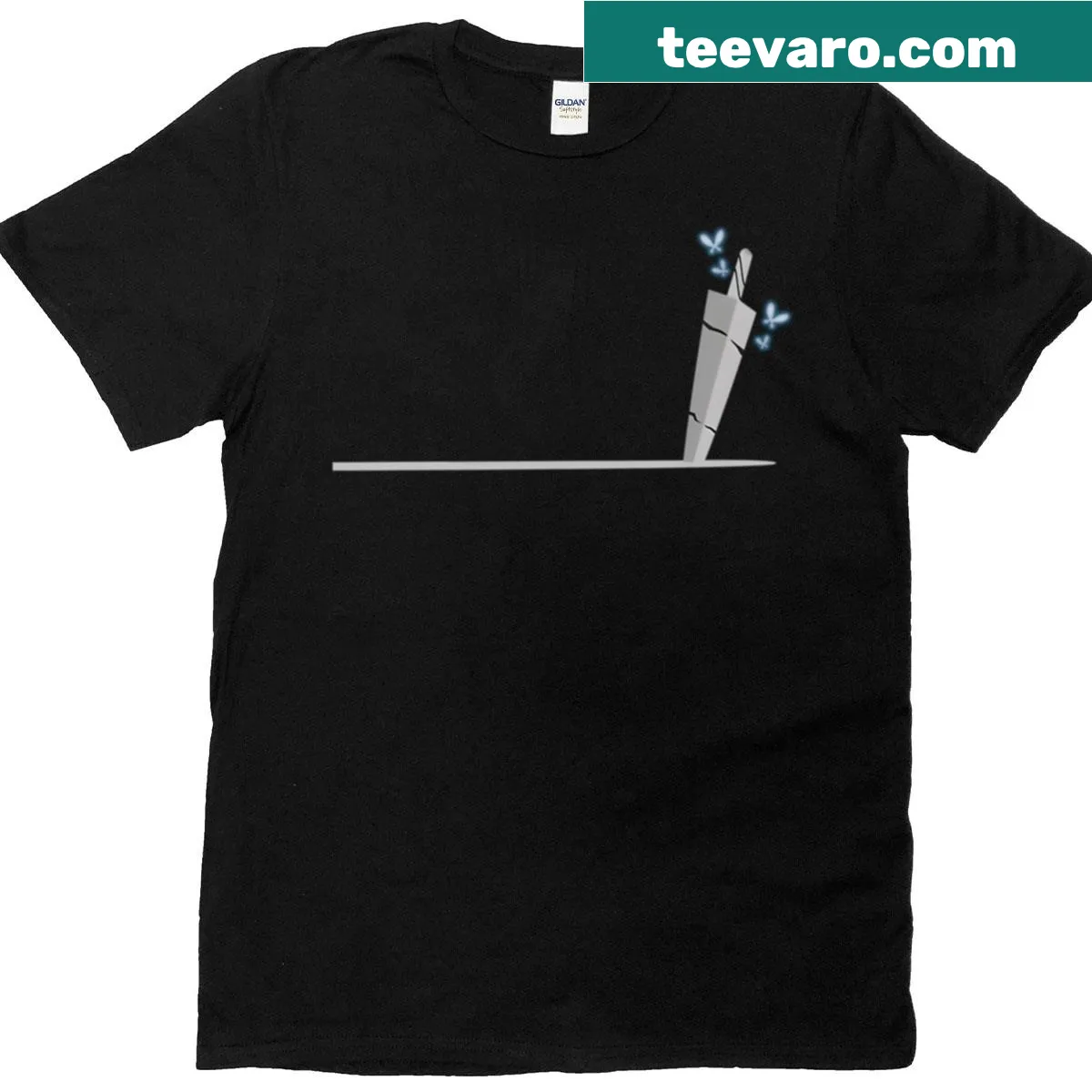 Hollow Knight The Nail graphic on a t-shirt — on a men's t-shirt